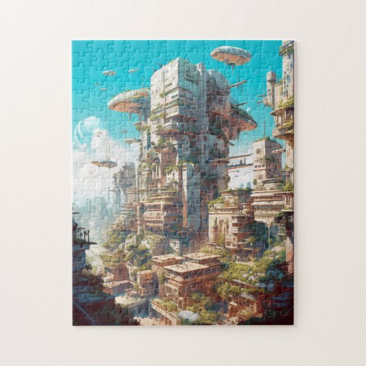 Futuristische Science Fiction Kunst Puzzle (Vertikal)