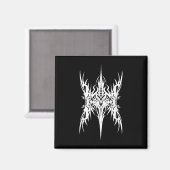 Futuristische Sigil Butteryfly Cyber Tattoo Cybers Magnet (Vorderseite/Rückseite)