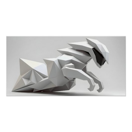 Futuristische Skulptur Poster (Vorderseite)