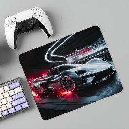 Futuristische Speed Demon Sleek Concept Car Mousepad