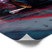 Futuristische Sportwagen Poster (Ecke)
