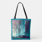 Futuristische Stadt 1 Tasche (Rückseite)