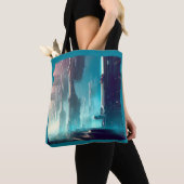 Futuristische Stadt 1 Tasche (Von Nahem)