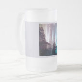 Futuristische Stadt 2 Mattglas Bierglas (Vorderseite Links)