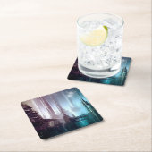 Futuristische Stadt 2 Rechteckiger Pappuntersetzer (Vor Ort)