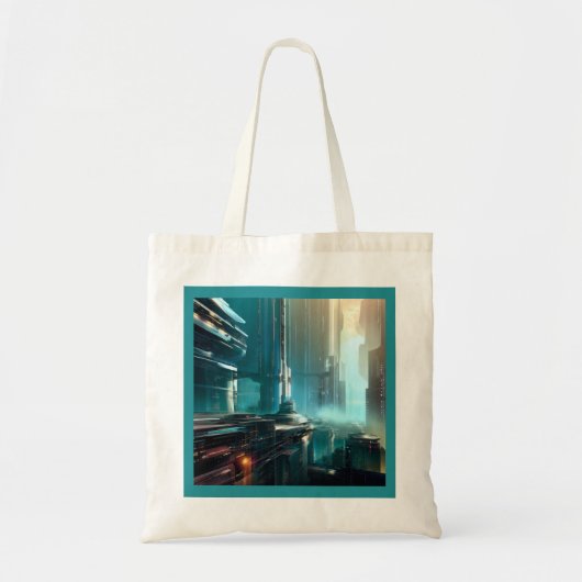 Futuristische Stadt 3 Tragetasche (Vorne)