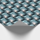 Futuristische Stadt 4 Geschenkpapier (Ecke)