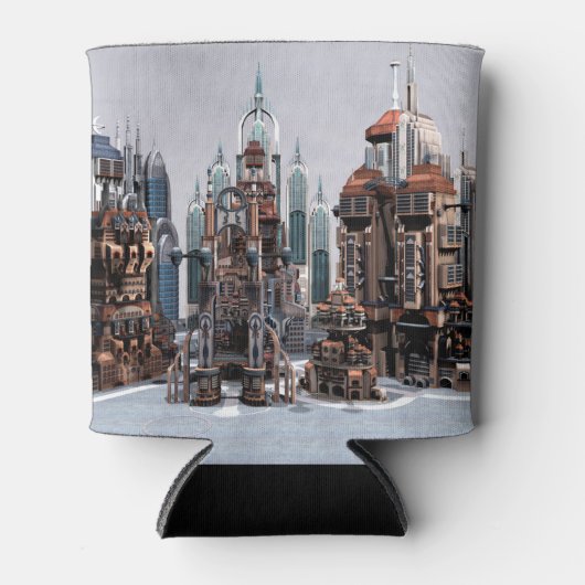 Futuristische Stadt Dosenkühler (Vorderseite)
