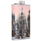 Futuristische Stadt Flachmann (Rechts)