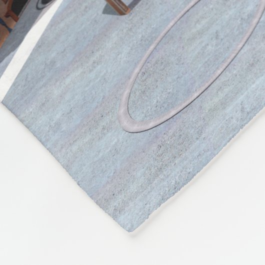 Futuristische Stadt Fleecedecke (Ecke)