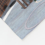 Futuristische Stadt Fleecedecke (Ecke)