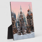 Futuristische Stadt Fotoplatte (Seite)