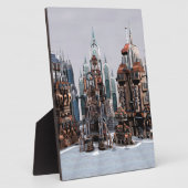 Futuristische Stadt Fotoplatte (Seite)