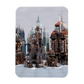 Futuristische Stadt Magnet (Vertikal)
