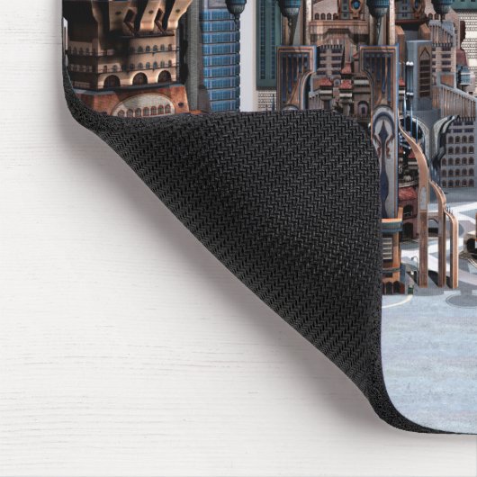 Futuristische Stadt Mousepad (Ecke)