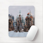 Futuristische Stadt Mousepad (Mit Mouse)