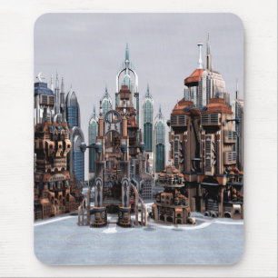 Futuristische Stadt Mousepad