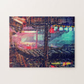 Futuristische Stadt Puzzle (Horizontal)