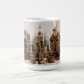 Futuristische Stadt Sci-Fi Kaffeetasse (Mittel)