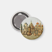 Futuristische Stadt Sci-Fi Magnet (Vorderseite/Rückseite)