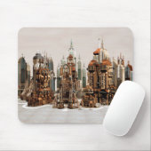 Futuristische Stadt Sci-Fi Mousepad (Mit Mouse)