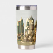 Futuristische Stadt Sci-Fi Thermobecher (Vorderseite)