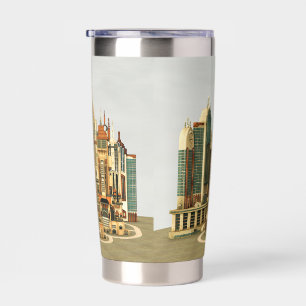 Futuristische Stadt Sci-Fi Thermobecher