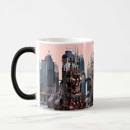 Futuristische Stadt Verwandlungstasse (Links)