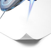 Futuristische Starship Poster (Ecke)