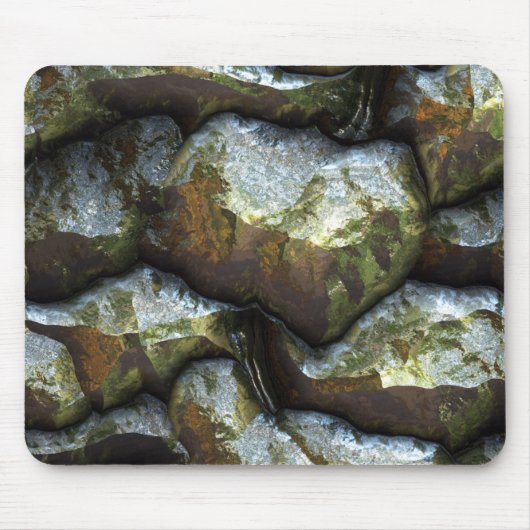 Futuristische Steinmuster 1 Mousepad (Vorne)