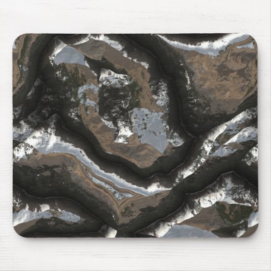 Futuristische Steinmuster 2 Mousepad (Vorne)