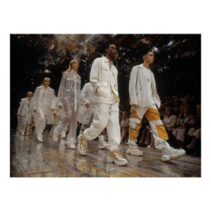 Futuristische Streetwear-Mode-Runway-Walk Poster
