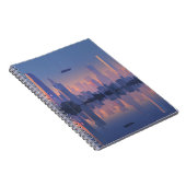 Futuristische Sunset Cityscape Notebook Notizblock (Rechte Seite)