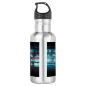 Futuristische Technologie mit dem zukünftigen Tech Edelstahlflasche (Rückseite)