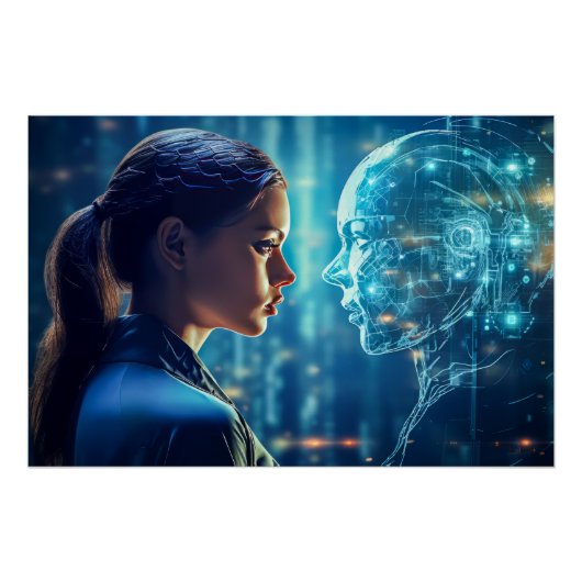 Futuristische Technologie Poster (Vorderseite)