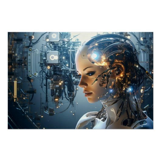 Futuristische Technologie Poster (Vorderseite)