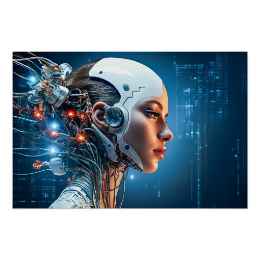 Futuristische Technologie Poster (Vorderseite)