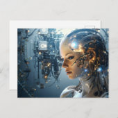 Futuristische Technologie Postkarte (Vorne/Hinten)
