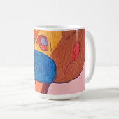 Futuristische Tierkunst  Kaffeetasse (VorderseiteRechts)