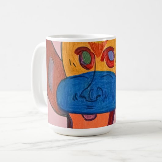 Futuristische Tierkunst  Kaffeetasse (Vorderseite Links)