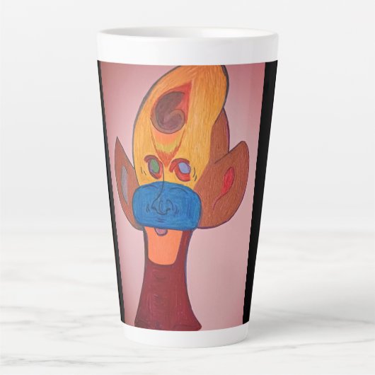 Futuristische Tierkunst Milchtasse (Vorderseite)