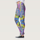 Futuristische Träume: Pink Pastellfarben Leggings (Links)