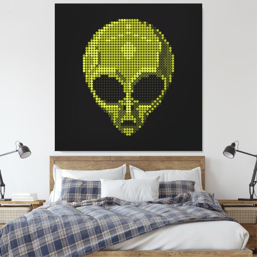 Futuristische und kosmische Dekoration Leinwanddruck (Insitu (Schlafzimmer))