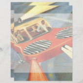 Futuristische Vintage Science Fiction (Vorne/Hinten)