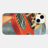 Futuristische Vintage Science Fiction Case-Mate iPhone Hülle (Rückseite (Horizontal))