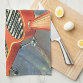 Futuristische Vintage Science Fiction Handtuch (Viertel Falte)