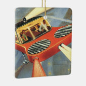 Futuristische Vintage Science Fiction Keramikornament (Rechts)