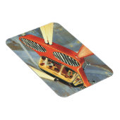 Futuristische Vintage Science Fiction Magnet (Rechte Seite)