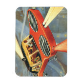 Futuristische Vintage Science Fiction Magnet (Vertikal)