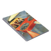 Futuristische Vintage Science Fiction Notizblock (Rechte Seite)